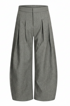 Double Pleat Curved Trousers