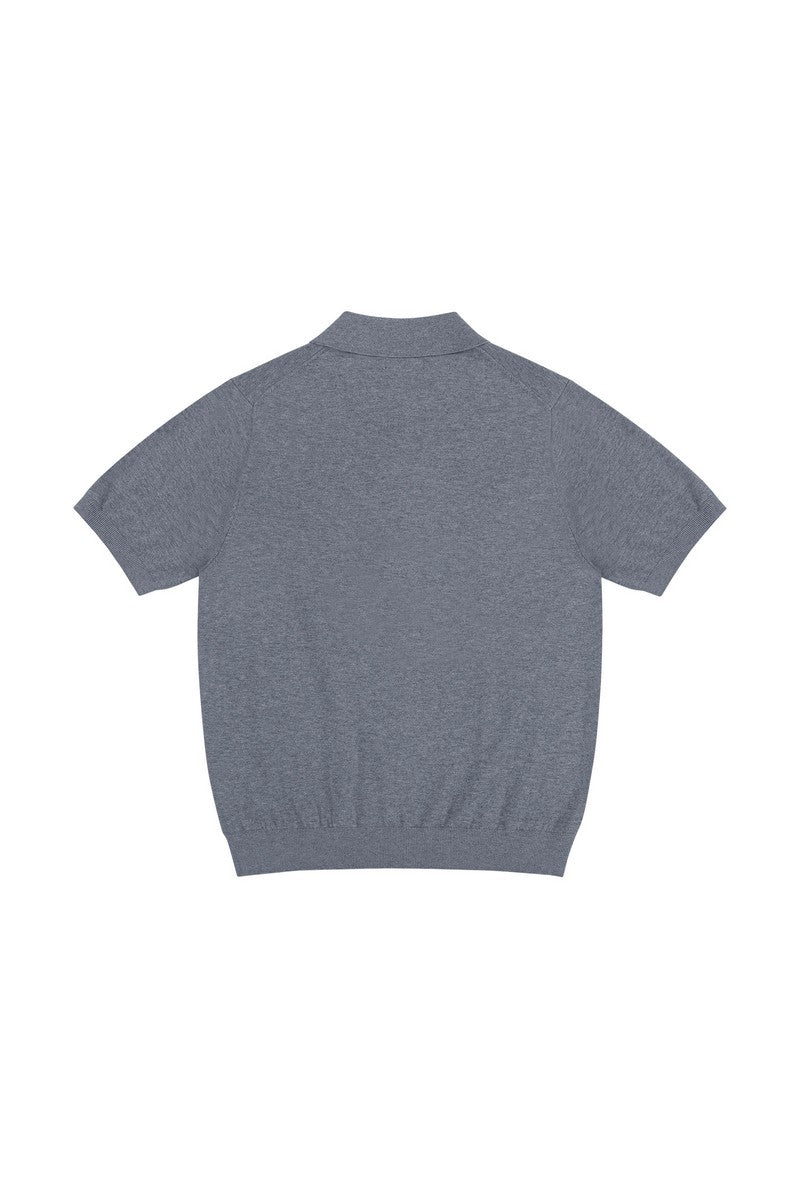 Silk Blend Knit Polo