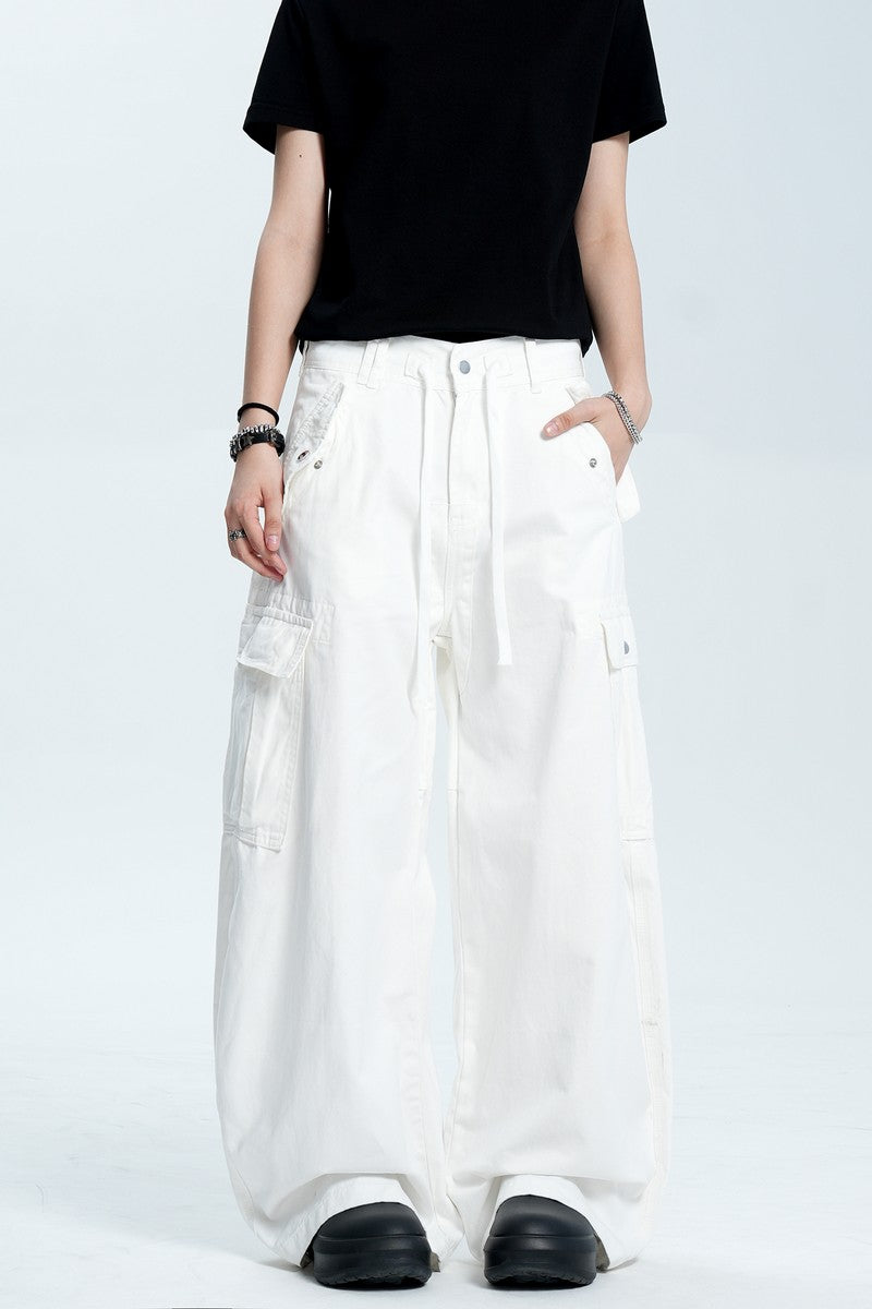 Drawstring Multi Pocket Pants