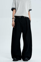 Striped Pleated Dress Pants