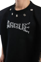 Pearl Logo Padded Shoulder T-Shirt