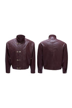 Ostrich Leather Lined Puffer Jacket