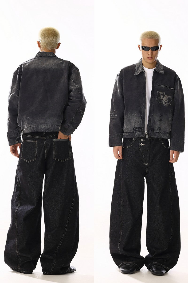Raw Button Fly Jeans