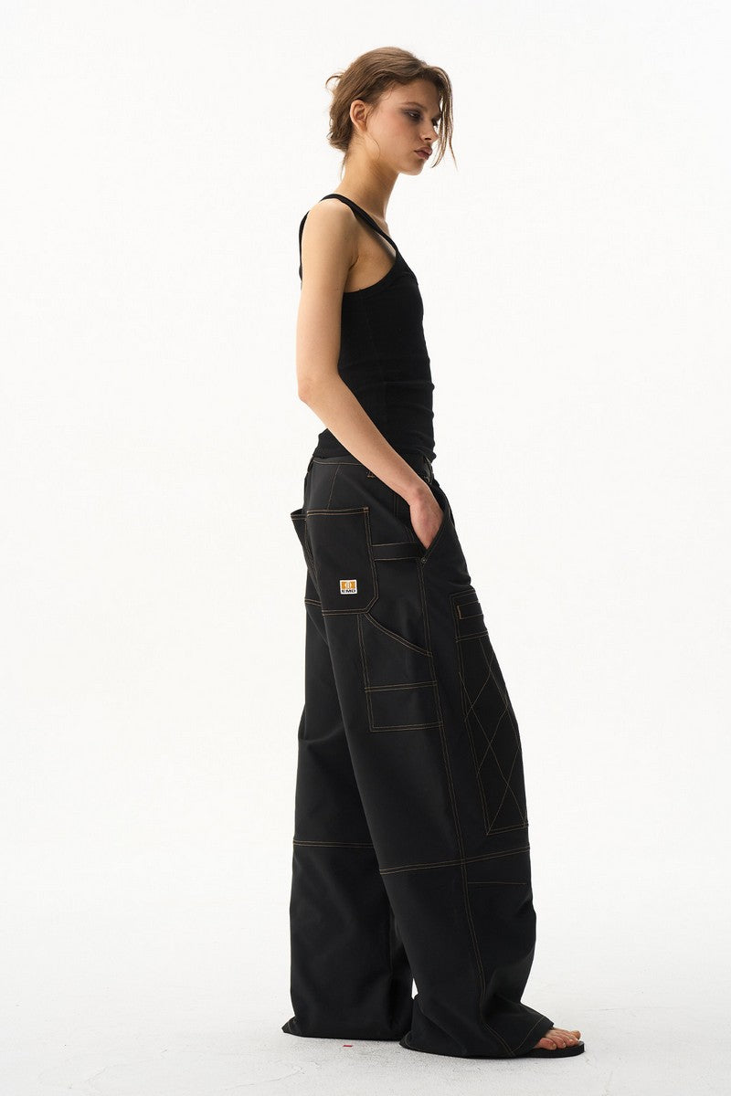 Contrast Stitch Logger Pants