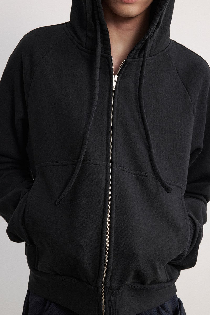 Drawstring Raglan Fit Hoodie