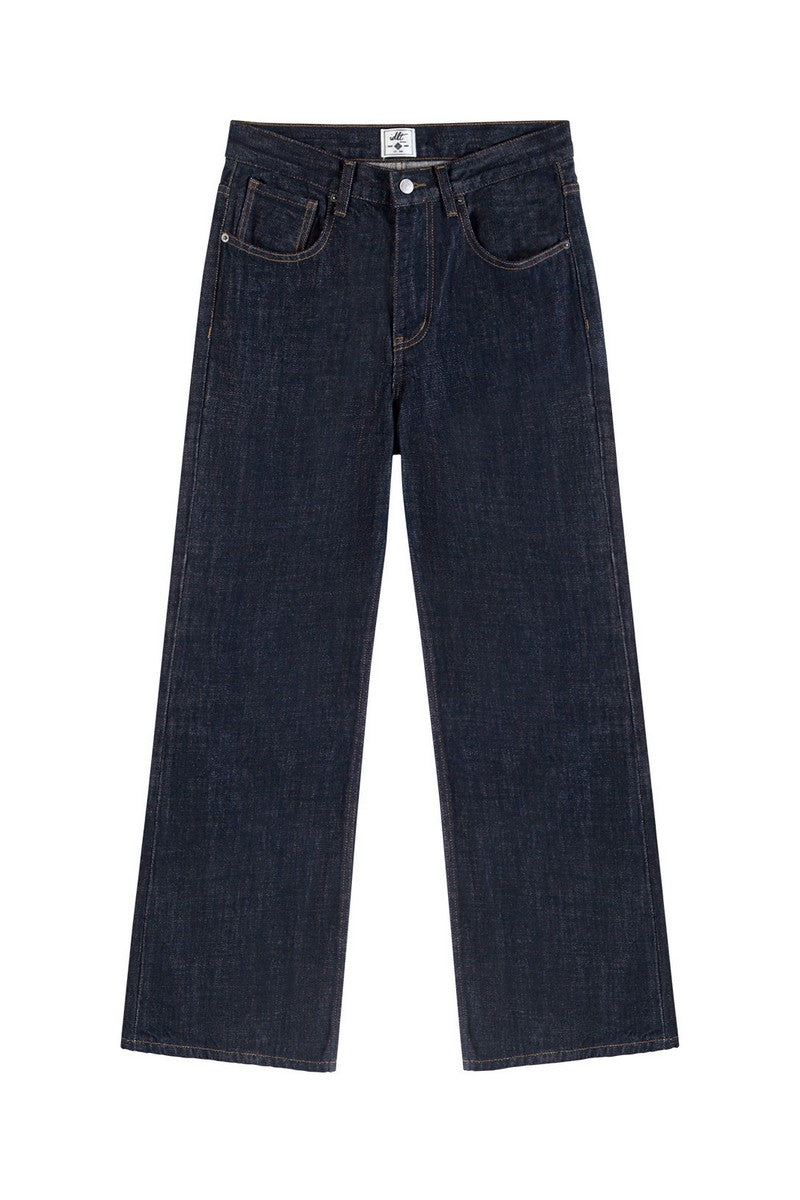 Washed Flared Vintage Raw Jeans