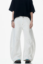 White Blade Wide-Leg Jeans