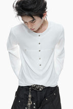 Layered Button Long Sleeve