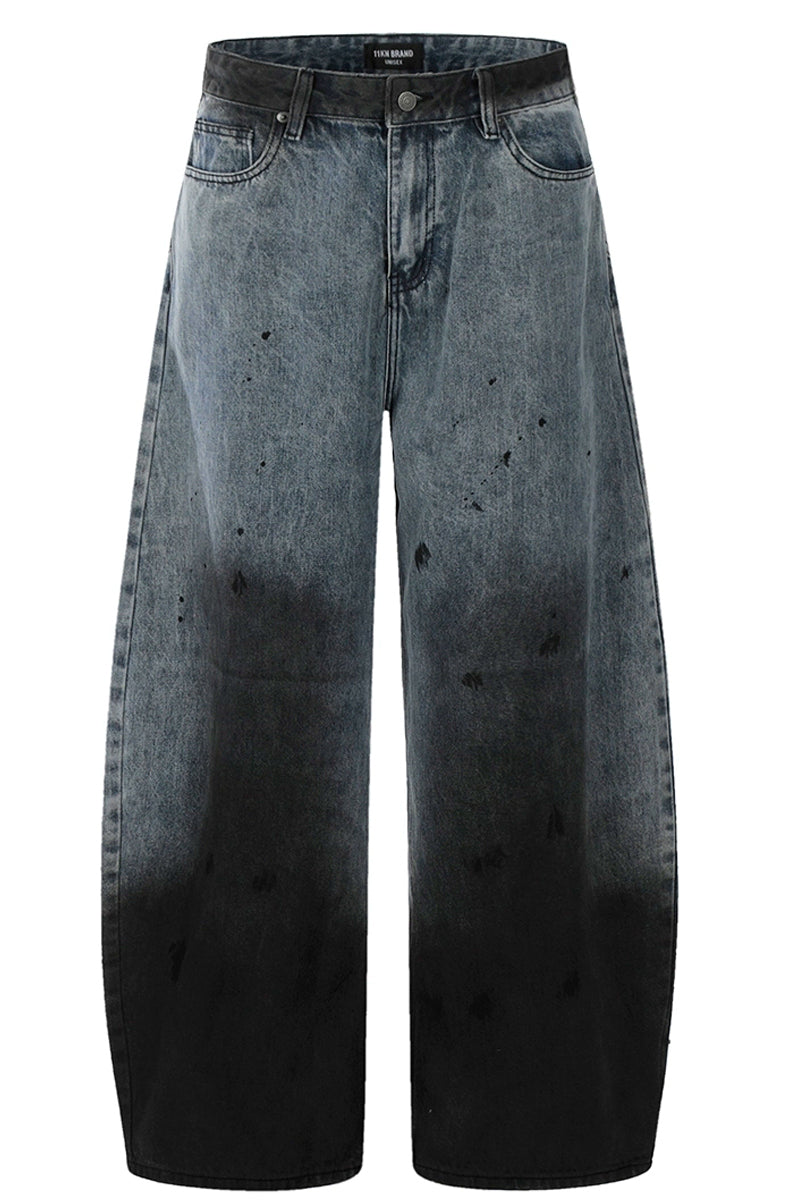 Paint Splatter Gradient Jeans