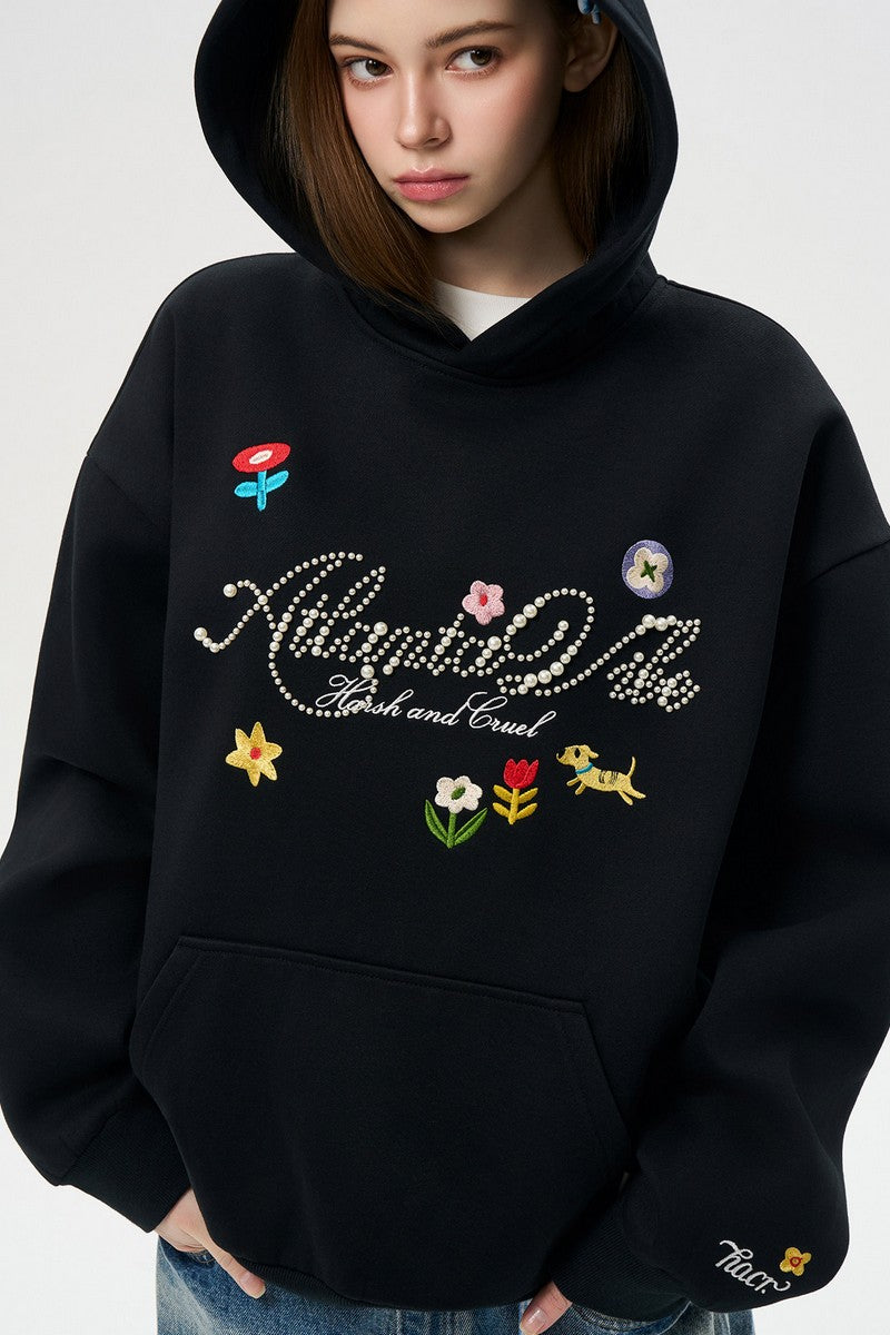 Pearl Script Graphic Hoodie