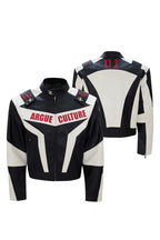 Colorblock Armor Biker Jacket