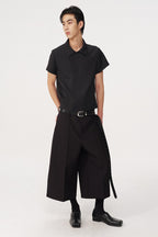 Pleated Capri Dress Pants