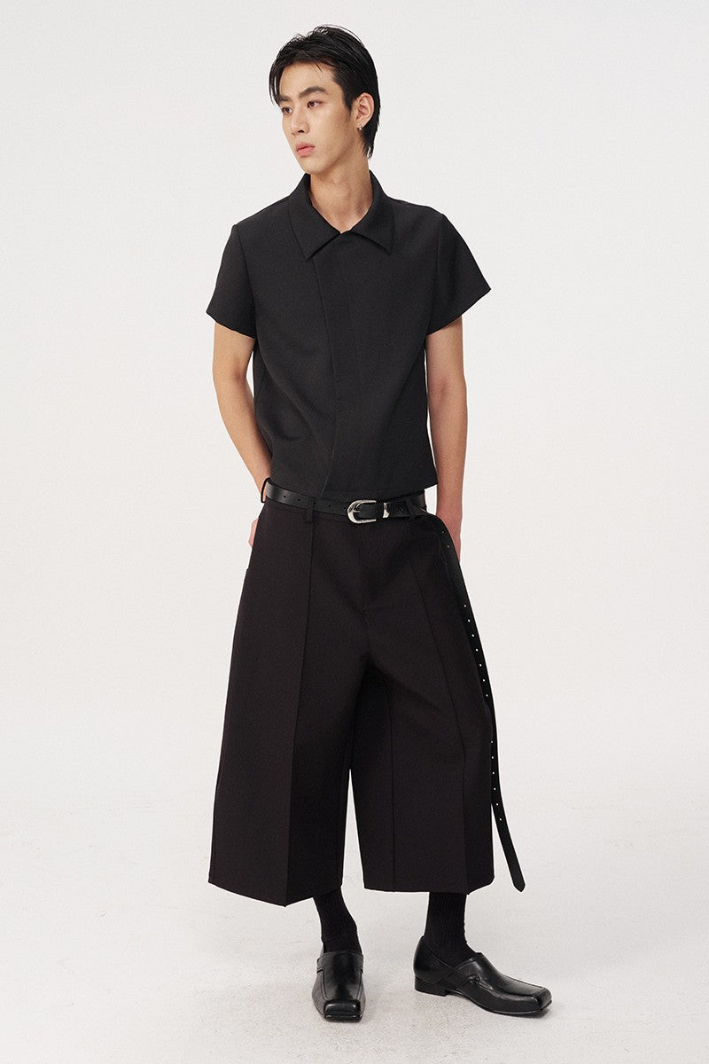 Pleated Capri Dress Pants