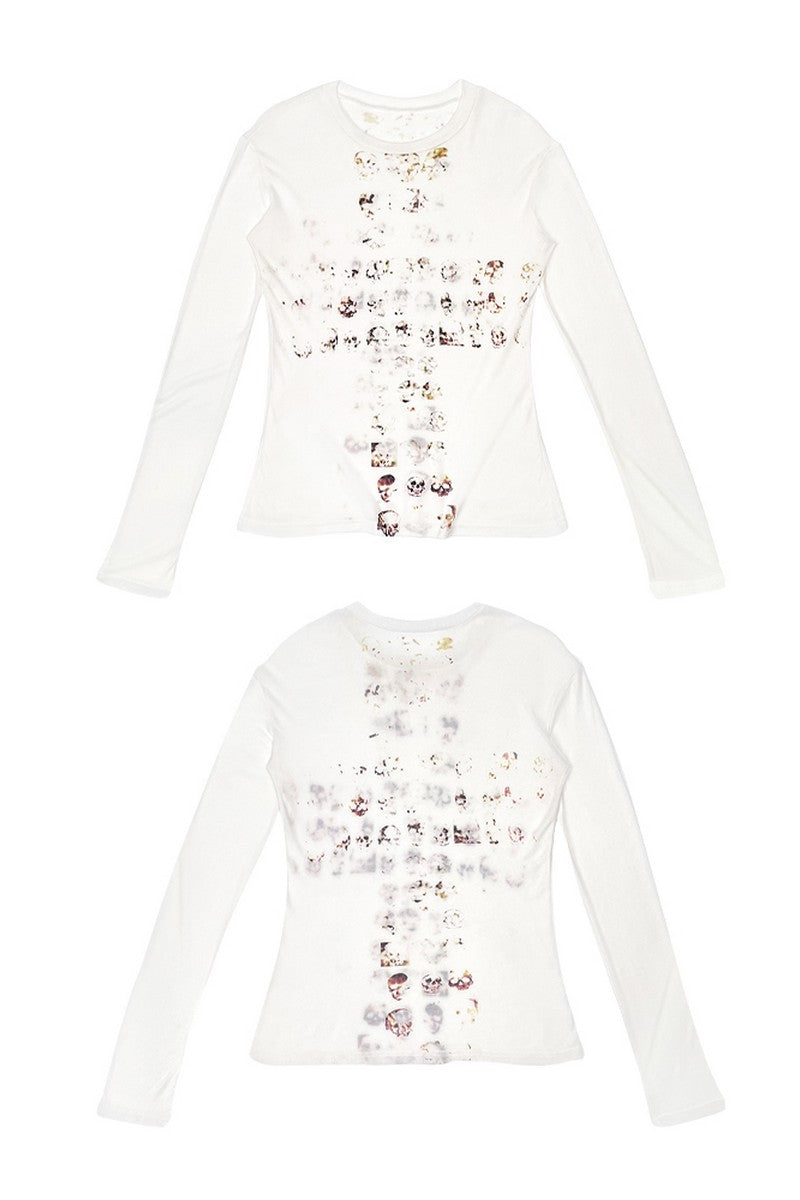 Wool Skull Cross Undershirt