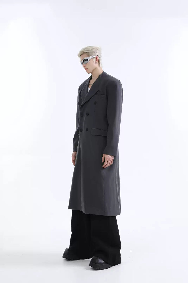 Minimalist Long Trench Coat