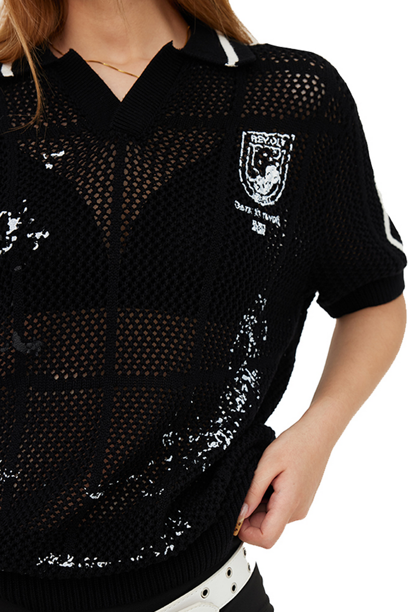 Caged Skeleton Polo Shirt
