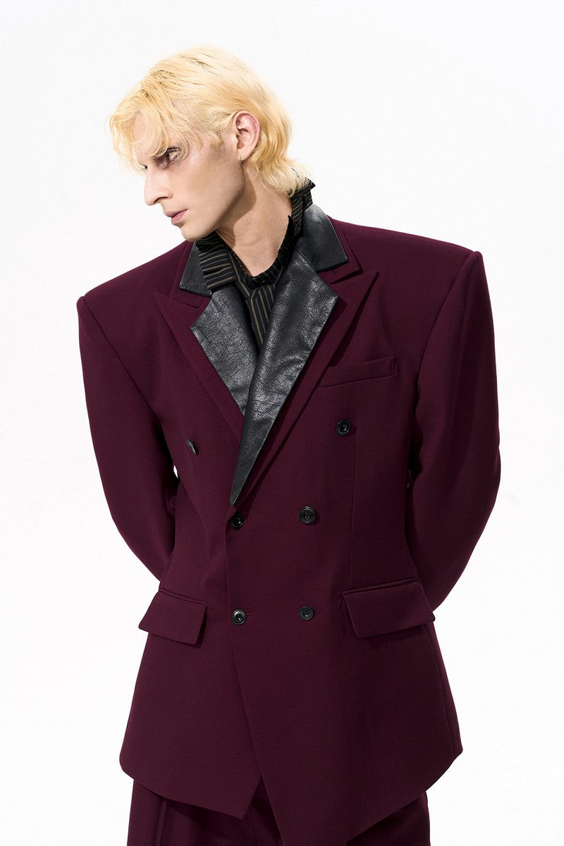 Structured Wool Blend Blazer