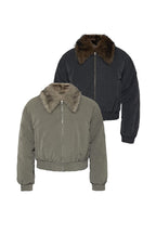 Faded Fur Down Jacket