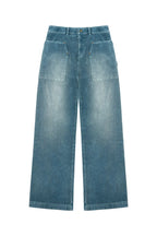 Studded Washed Corduroy Work Pants