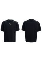 Rhinestone Zipper Detail T-Shirt