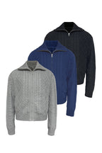 Jacquard Diamond Knit Turtleneck