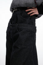 Banana Cut Wide Jeans