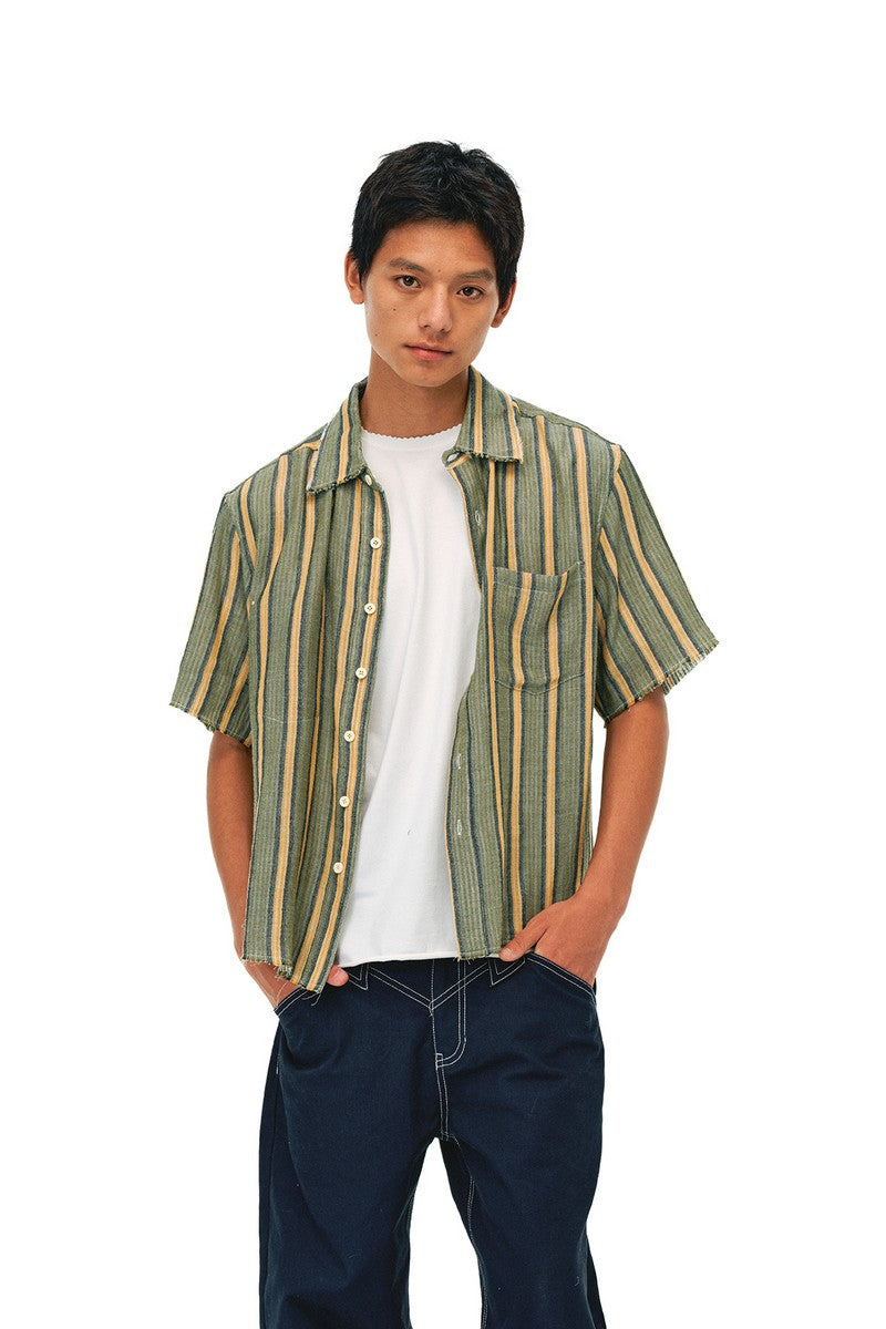 Reversible Linen Plaid Shirt