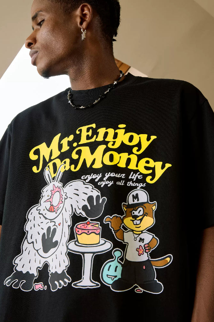 Cartoon Graffiti Print Tee