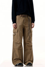Multi-Pocket Drawstring Cargo Pants