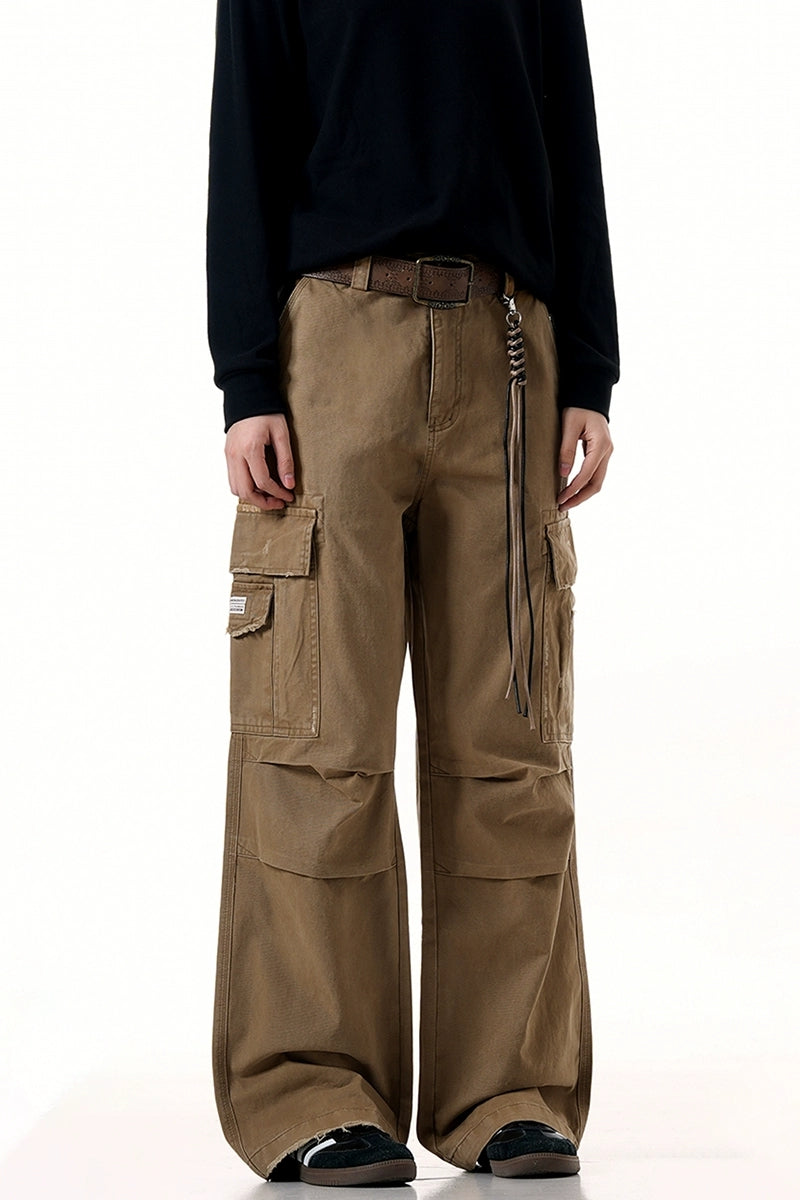 Multi-Pocket Drawstring Cargo Pants