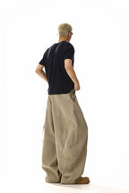 Washed Blade Cut Cargo Pants