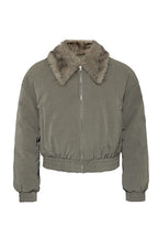 Faded Fur Down Jacket