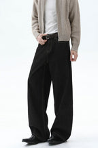 Raw Denim Straight Leg Jeans