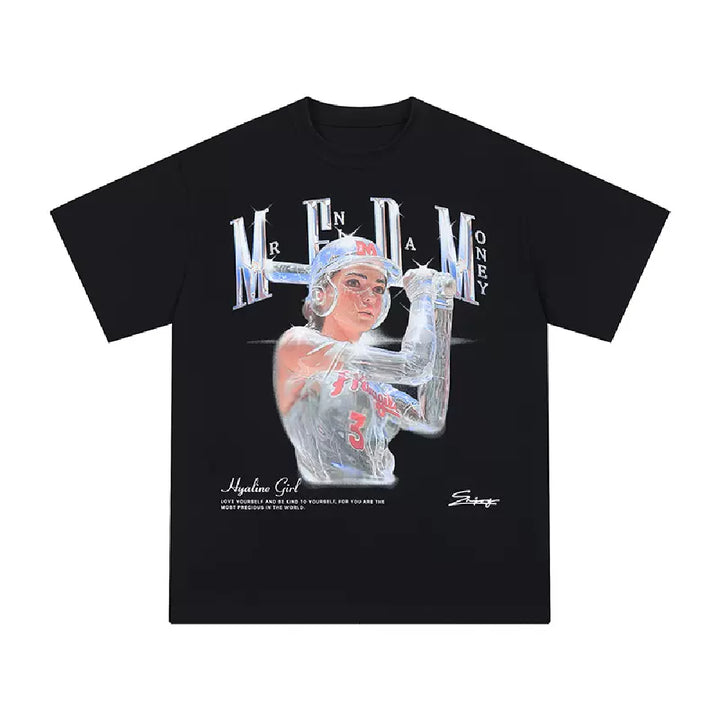 Transparent Portrait Print Tee