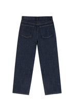 Washed Straight Leg Raw Jeans