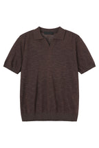 Textured V-Neck Lightweight Tee