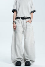 Gray Washed Scythe Jeans
