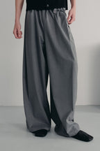 Striped Pleated Waist Pants