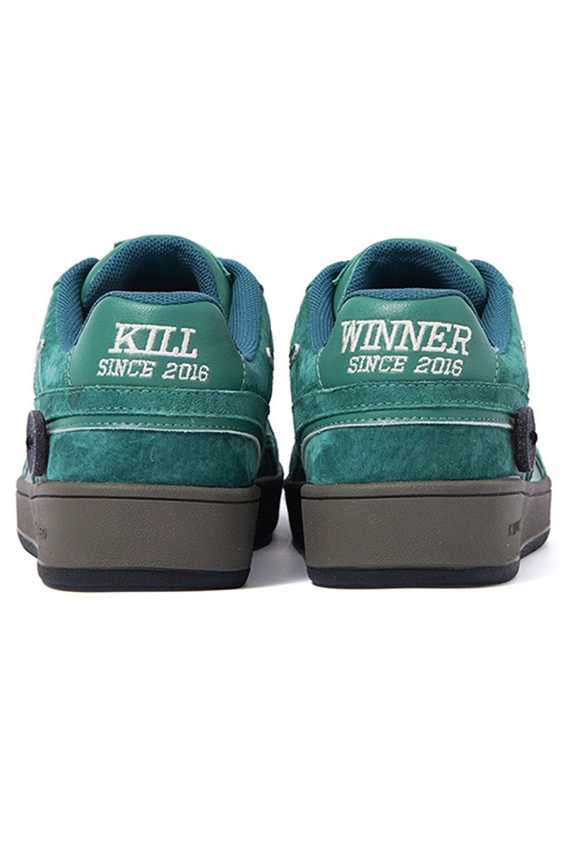 Emerald Green Retro Trainer Sneakers