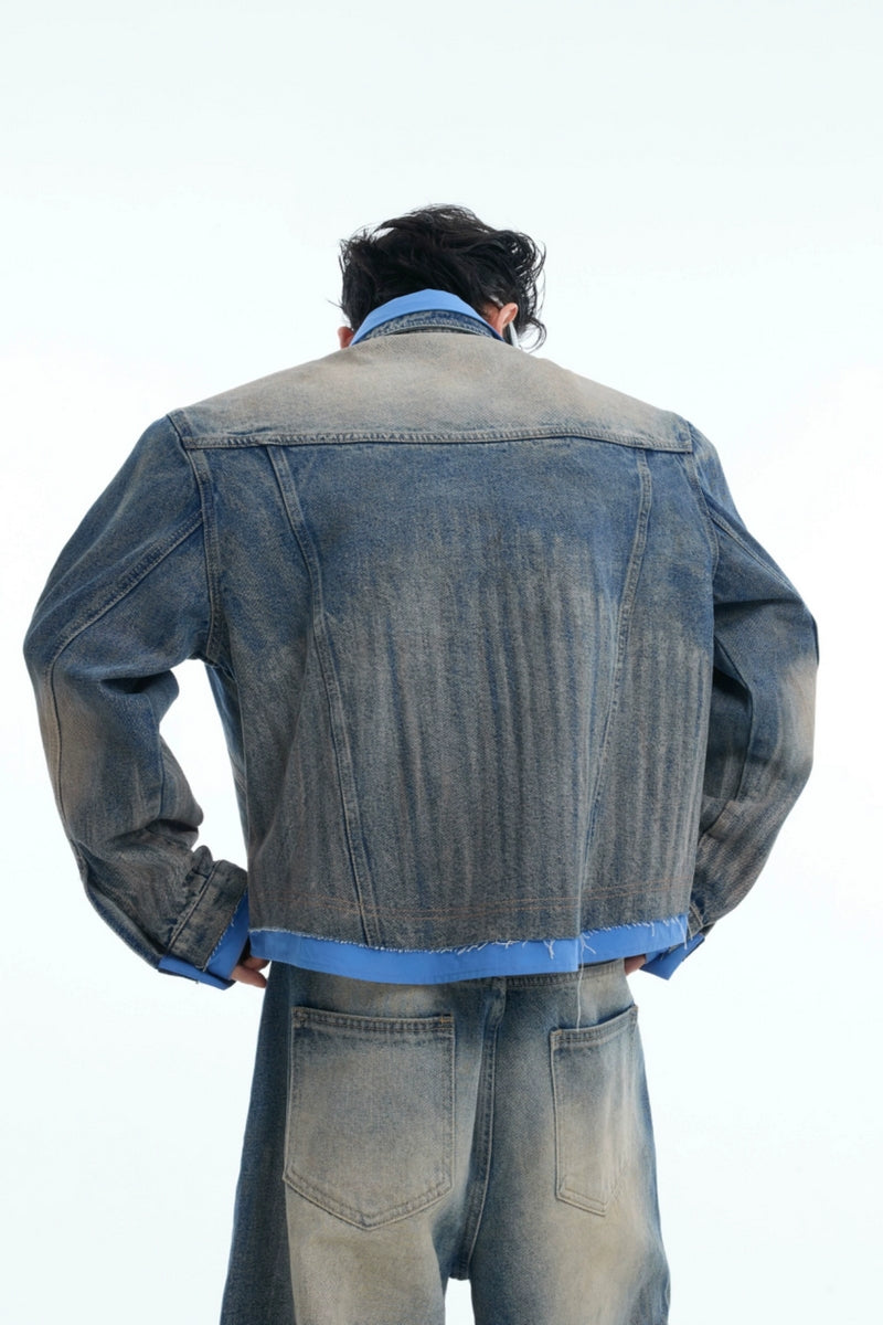 Layered Denim Jacket