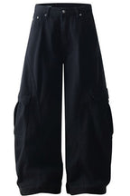 Brown Deconstructed Cargo Pants