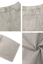 Pleated Blade Work Jeans