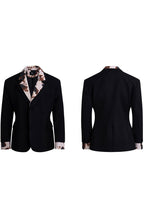Cow Print Layered Blazer