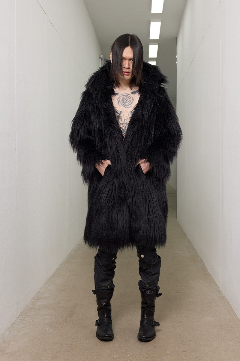 Burnt Devil Faux Fur Coat