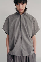Textured Bud Collar Shirt