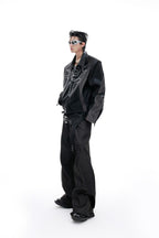 Deconstructed Studded Jacket