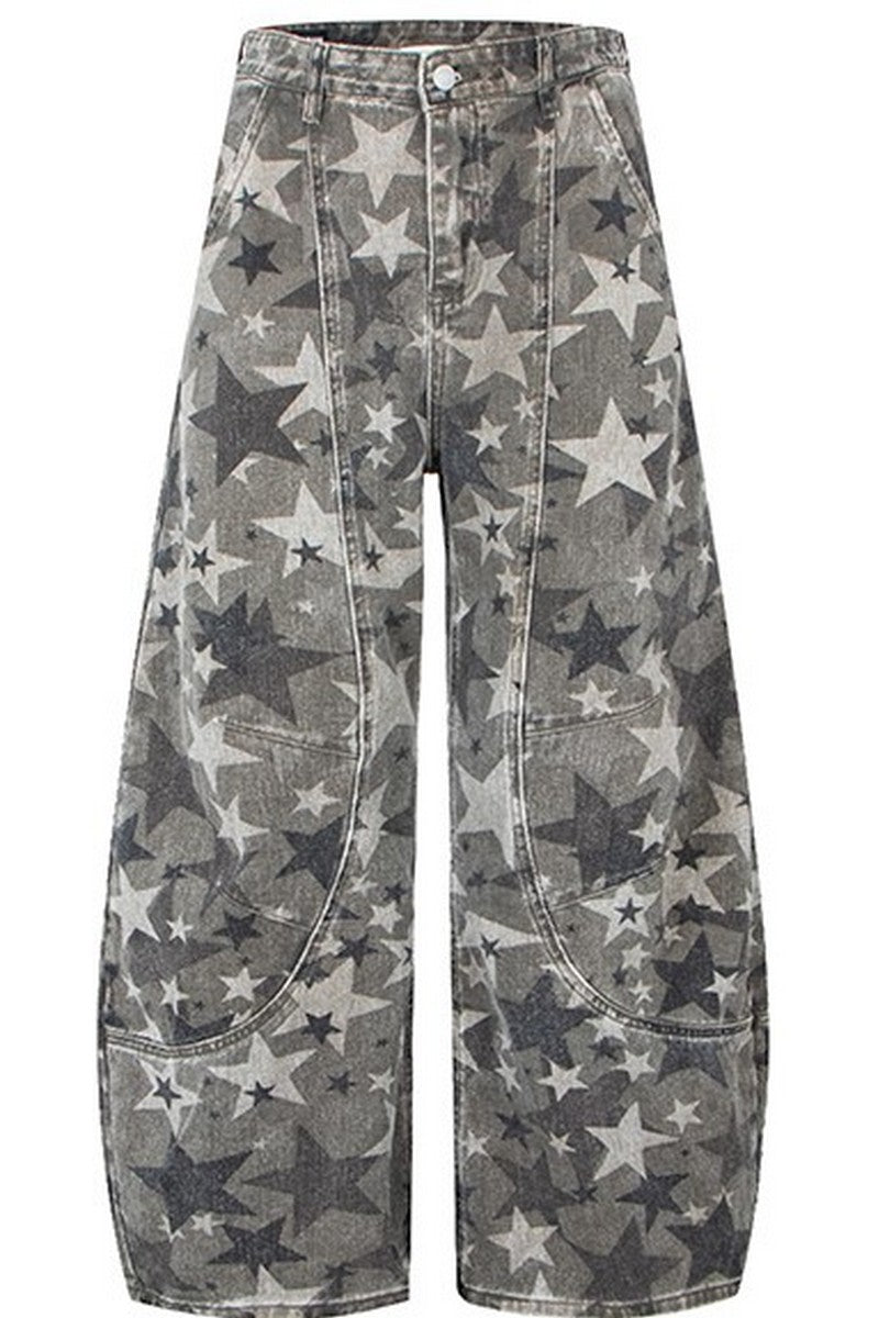 Star Print Blade Pants