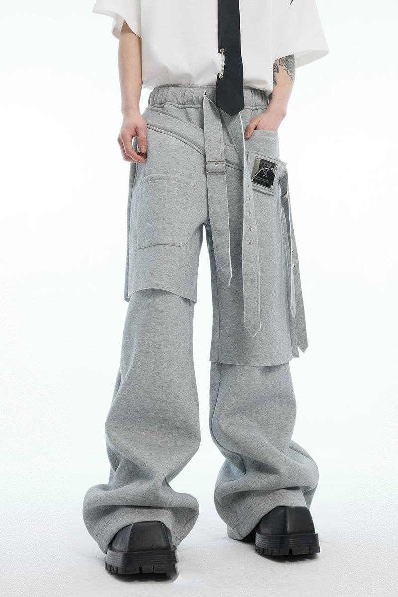 Layered Ribbon Sweatpants