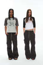 Plaid Multi Pocket Cargo Pants