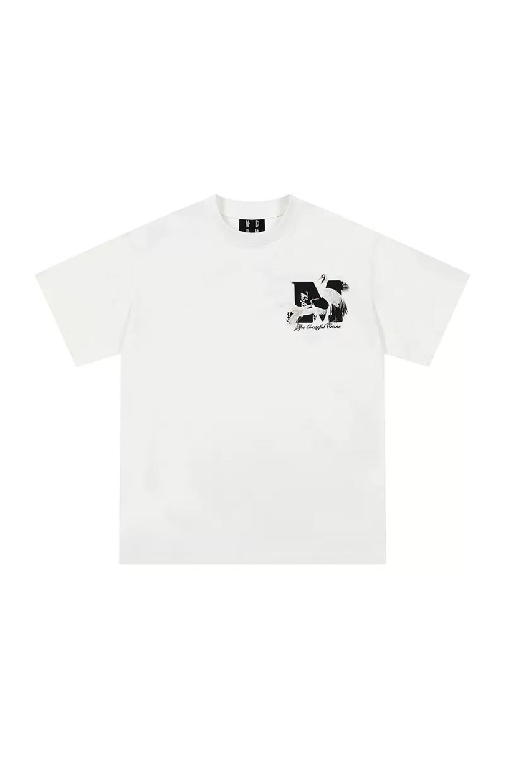 Crane Series Embroidered Tee